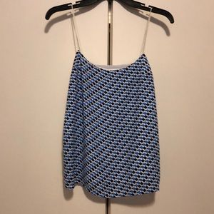 Banana Republic camisole with blue print